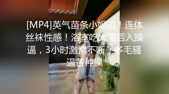 [MP4]英气苗条小姐姐！连体丝袜性感！浴室吃大屌后入操逼，3小时激情不断，多毛骚逼各种操