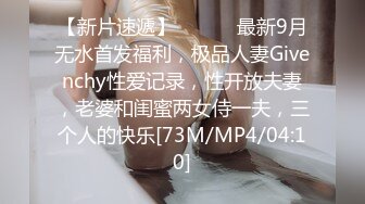 【新片速遞】 ⚫️⚫️最新9月无水首发福利，极品人妻Givenchy性爱记录，性开放夫妻，老婆和闺蜜两女侍一夫，三个人的快乐[73M/MP4/04:10]