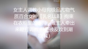 女主人调教小母狗极品尤物气质百合女神〖乳名LLB〗拘束在衣柜里的小狗，被主人牵出来鞭打调教 但是被反攻到潮吹 (1)